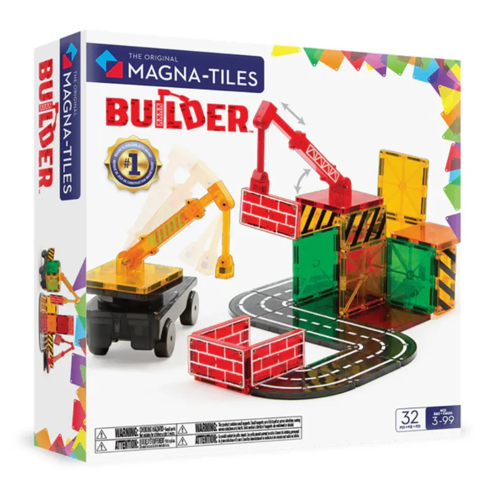 Magna-Tiles - Magnetic Construction Set - Builder - 32-piece