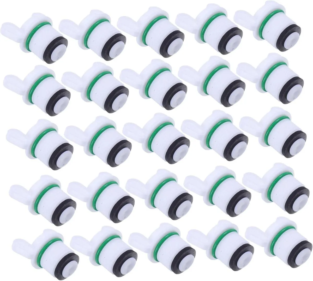 50pcs Plastic Threaded Hose Plugs Multi-use Tubing Stoppers Pipe