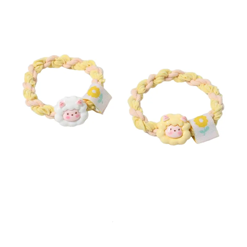 Yellow Sunflower Lamb Hair Bands-2Piece Natural Look for Women Quality