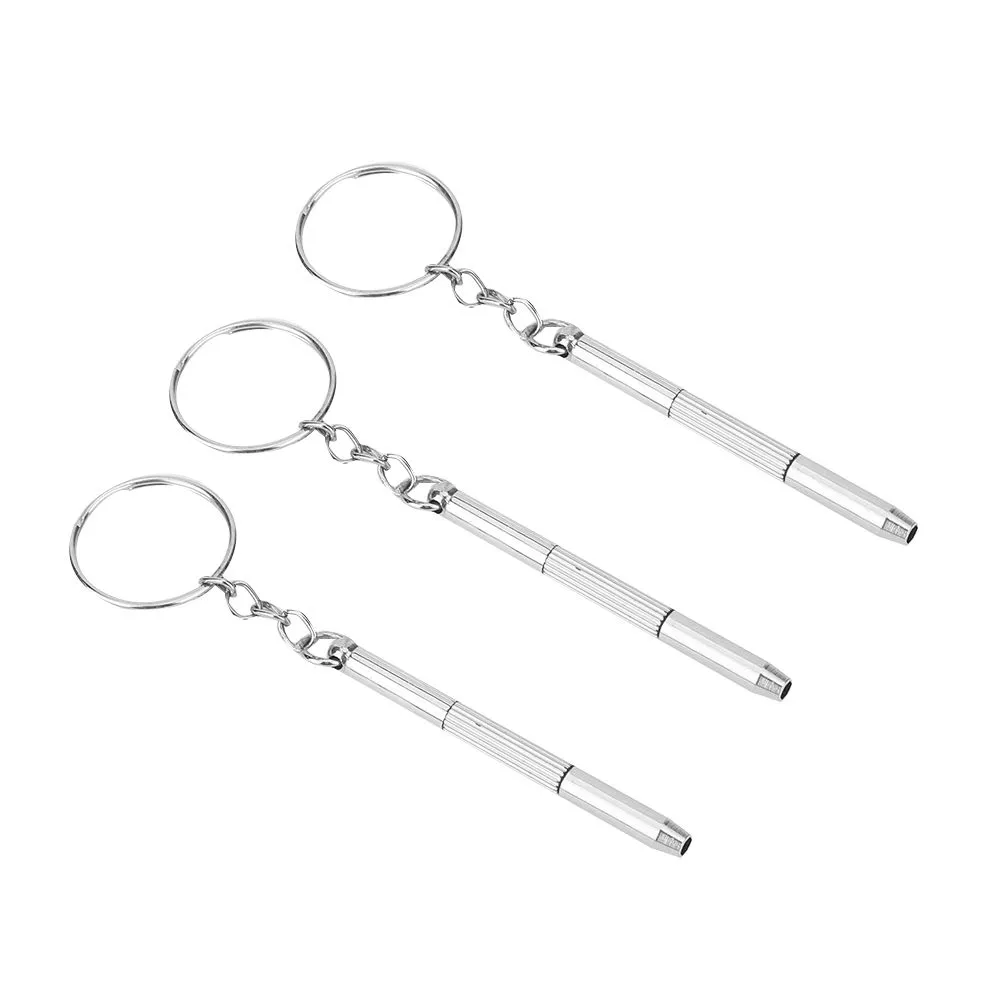 Glasses Watch Screwdriver 3pcs with Key Chain