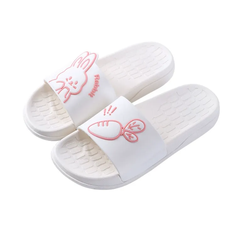 Rabbit Pillow Slippers,Shower Sandals for Women Men,Slide Sandal Slippers