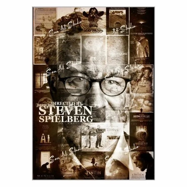 Steven Spielberg Movies Poster - A1