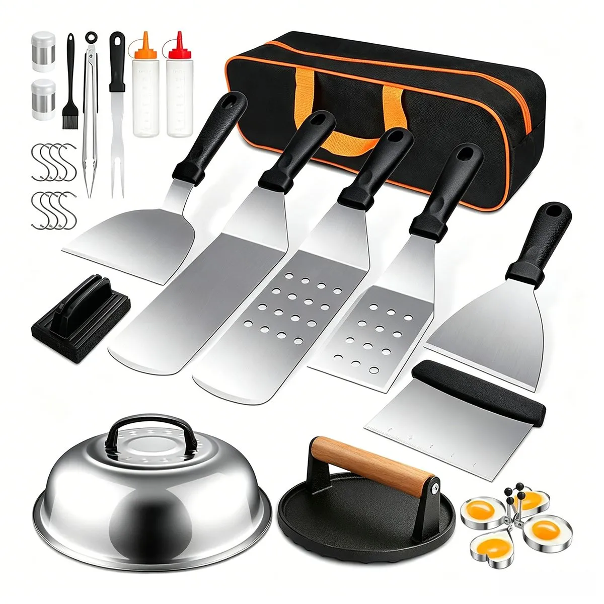 29 Piece Griddle Accessories Spatula Camping Set | Braai BBQ Camping Tools