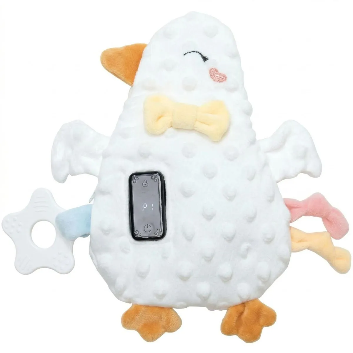 3-Mode Portable Vibrating Chick Soother and Plush Toy - 90-Min Timer