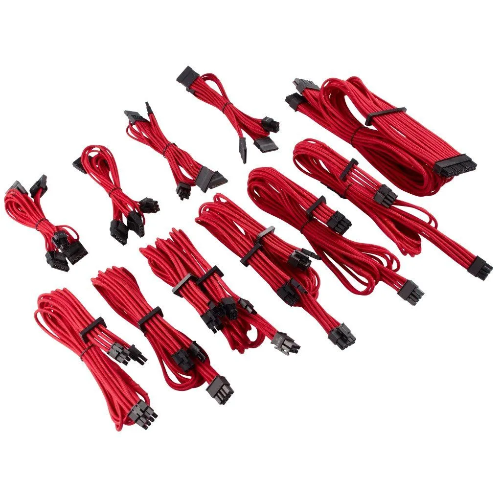 Corsair Individually Sleeved PSU Cables Pro Kit Type 4 Gen 4 - Red