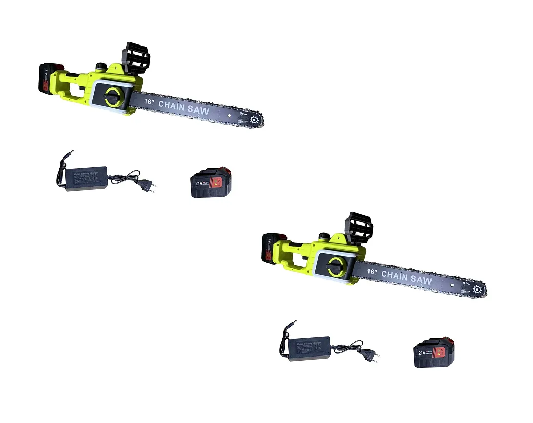 16-Inch Brushless Cordless Handheld Chainsaw with Two Batteries - 2 Pack