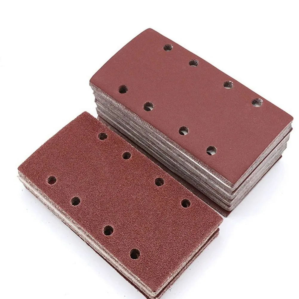 40 Pieces Square Sandpaper Grit Flocking Sand Paper for Car Polish Tools