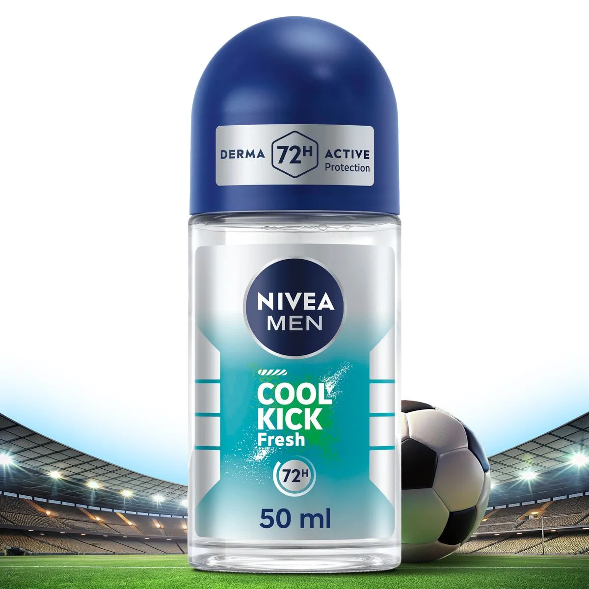 NIVEA MEN Cool Kick Fresh Anti-perspirant Roll-On Deodorant, 50ml