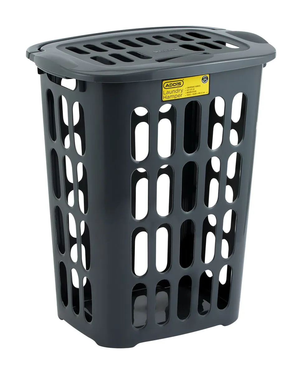 Addis - Laundry Hamper Dark Grey
