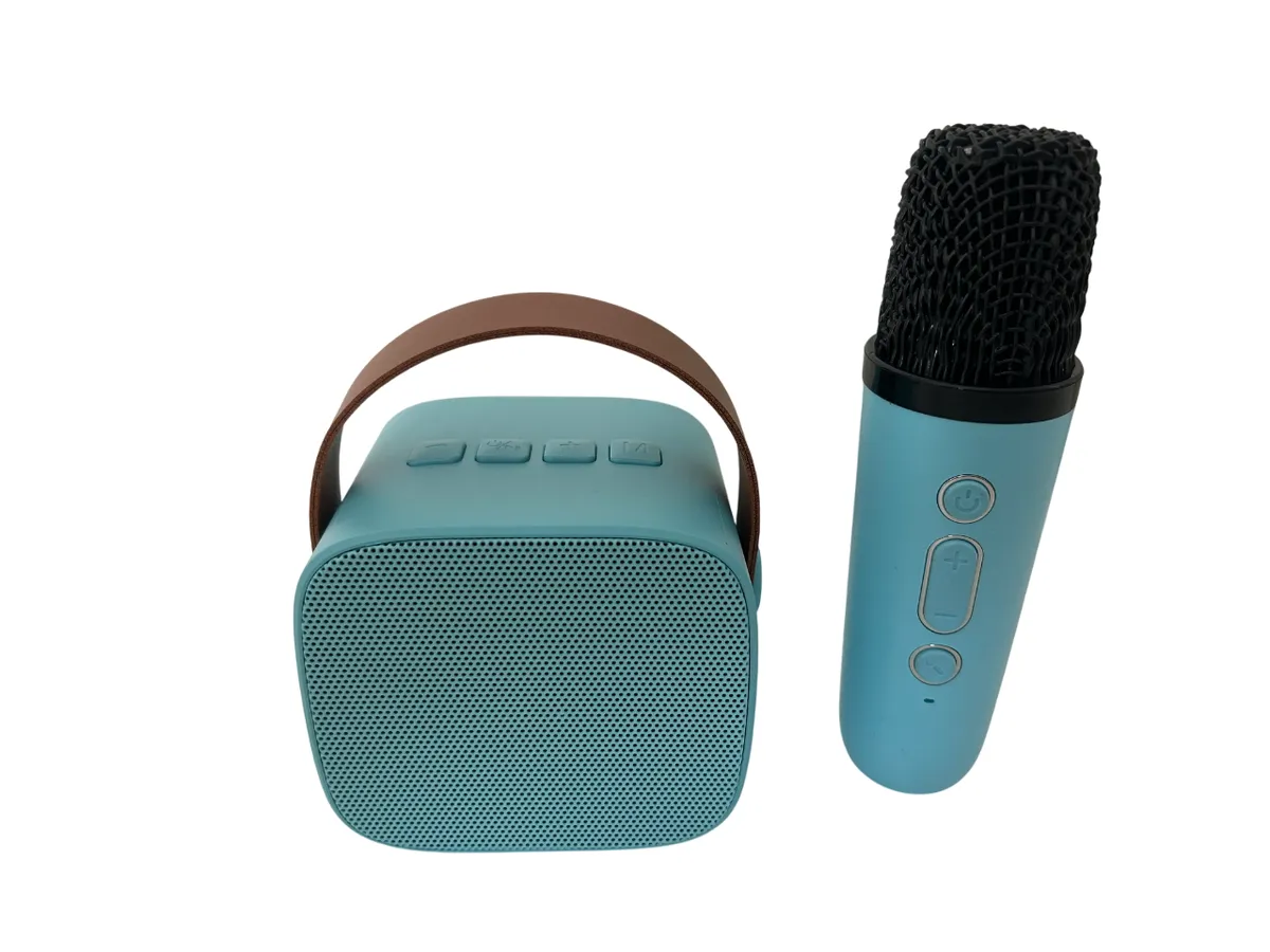 Compact Karaoke Set - Speaker + Microphone - Blue