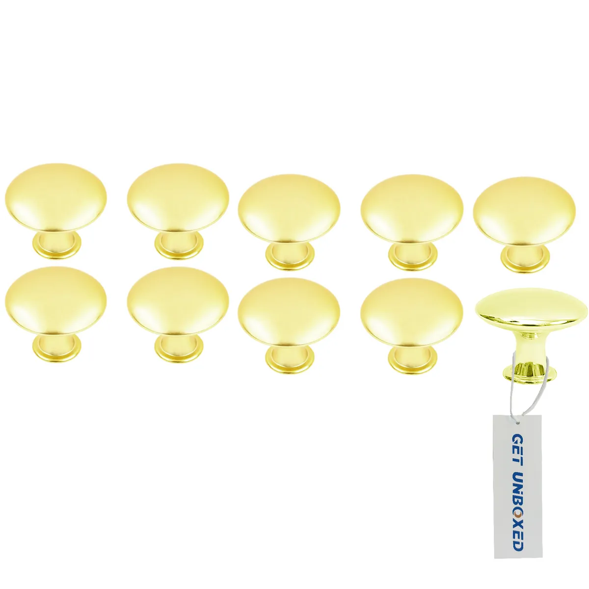 GET UNBOXED Cabinet Knob Kitchen Drawer Pull Cabinet Door Handle Knob - Gold