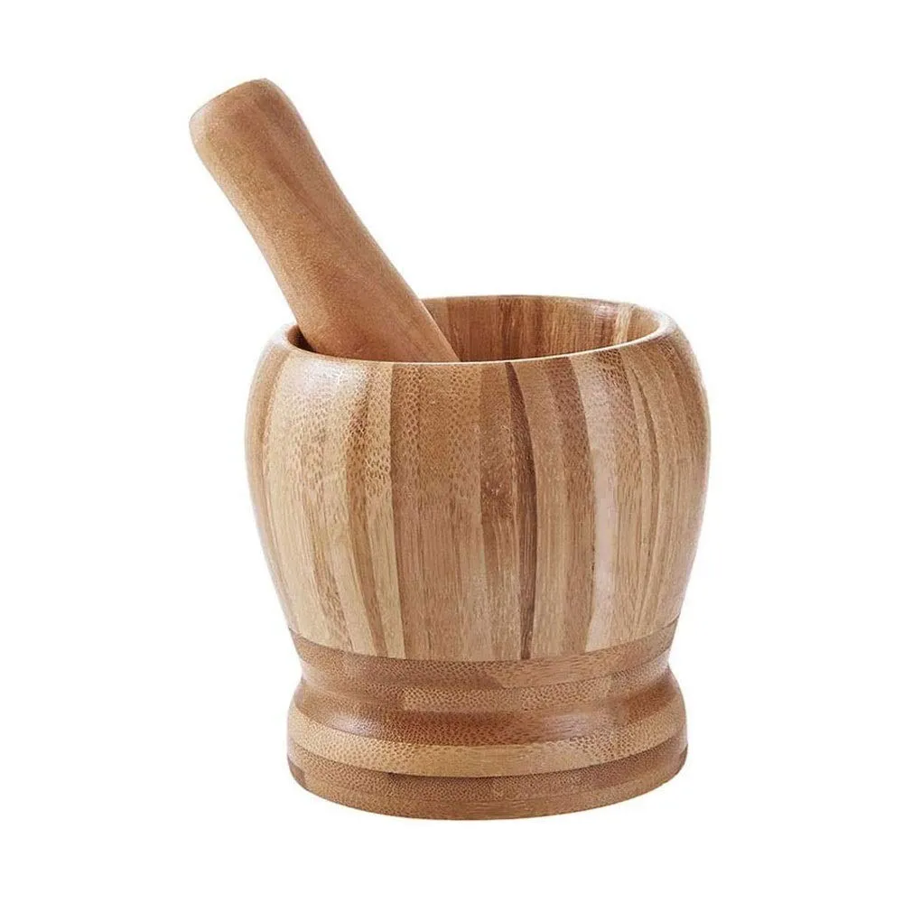 Wooden Kitchen Mortar and Pestle
