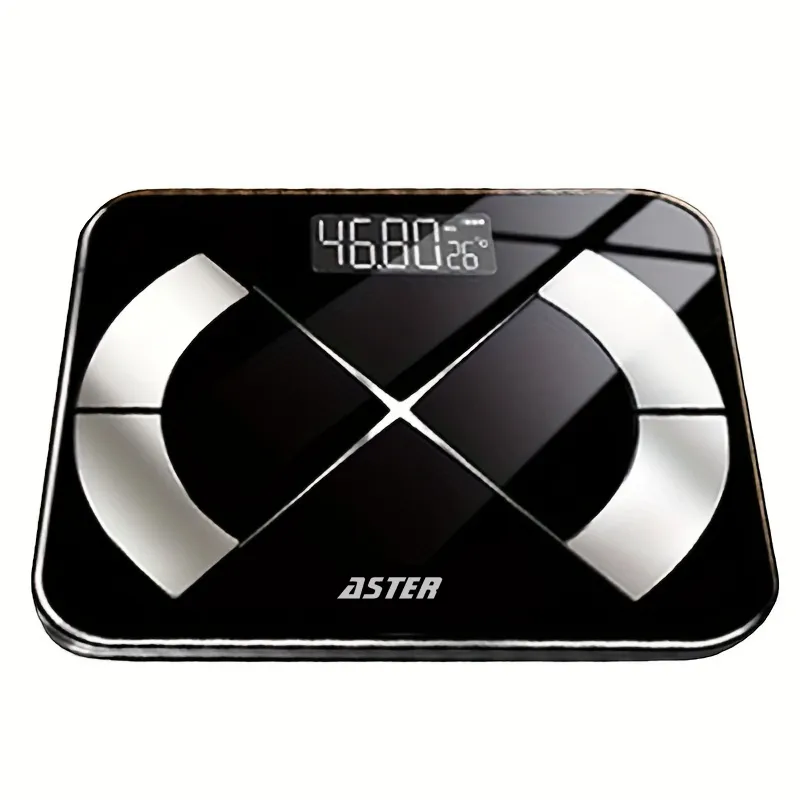 Aster Digital Smart Body Weight & BMI Bathroom Scale - Black