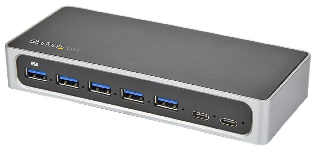 Startech (HB30C5A2CSC) Hub, USB-C, 7 Ports, 5 Gbps, Mains Powered