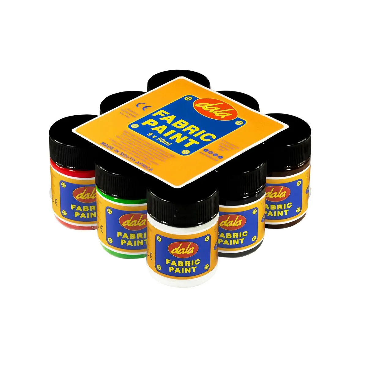 Dala Fabric Paint 9x50ml Set