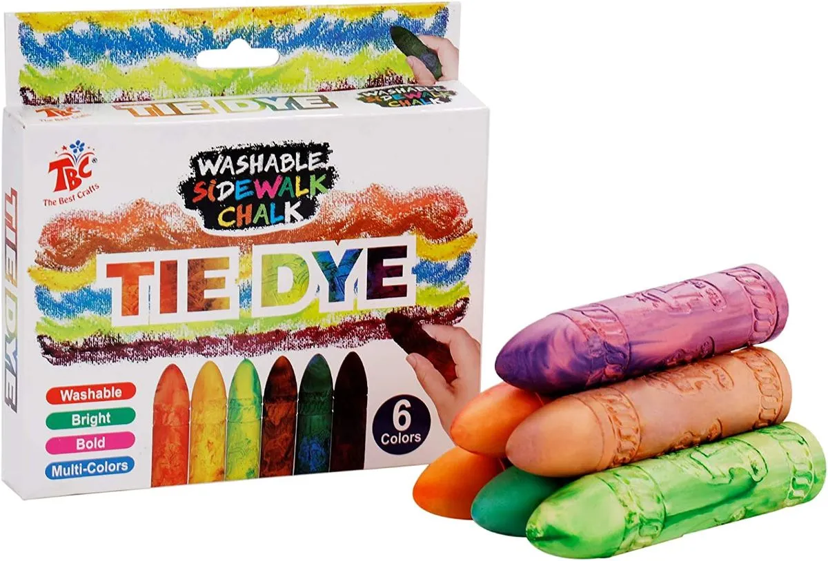 TBC The Best Craft - Tie Dye Washable Sidewalk Chalk