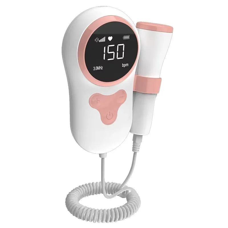 Digital Baby Heart Rate Monitor for Pregnant Women - Pink