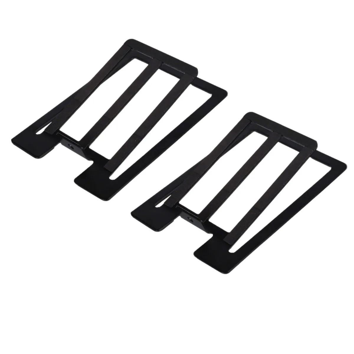 2Pcs Tilted Adjustable Desktop Speaker Stands Anti Vibration Metal Support