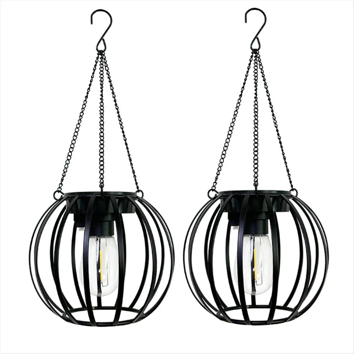 Brighter Hanging Solar Lights Outdoor Waterproof 2 Pack