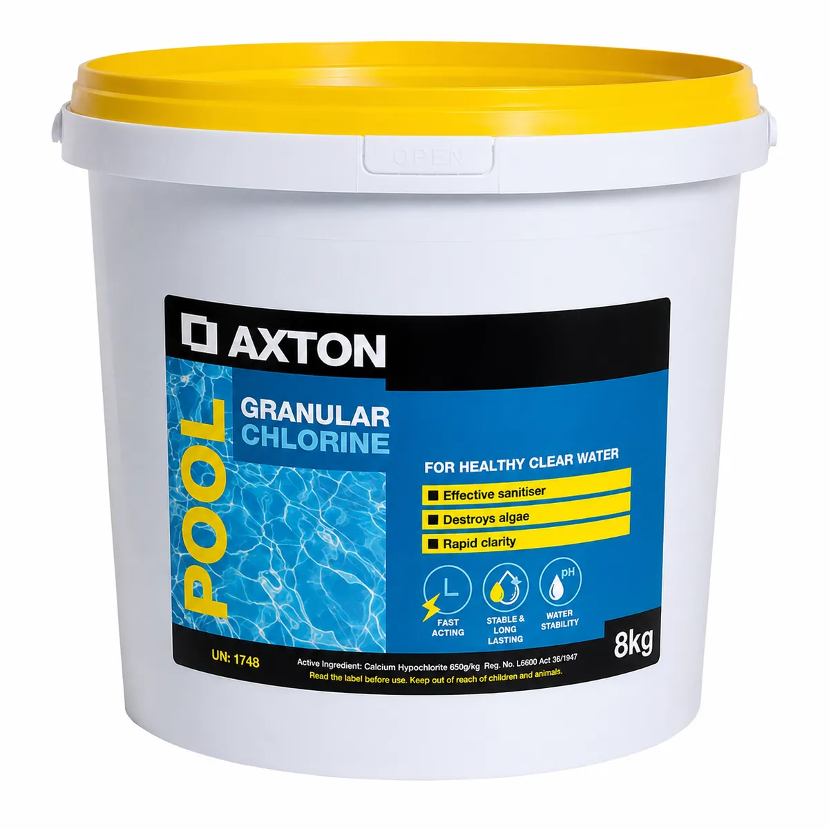 Axton Granular Pool Chlorine 8kg.