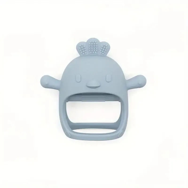 BabyWombWorld Silicone Teether Baby Soothing Chicken - Blue