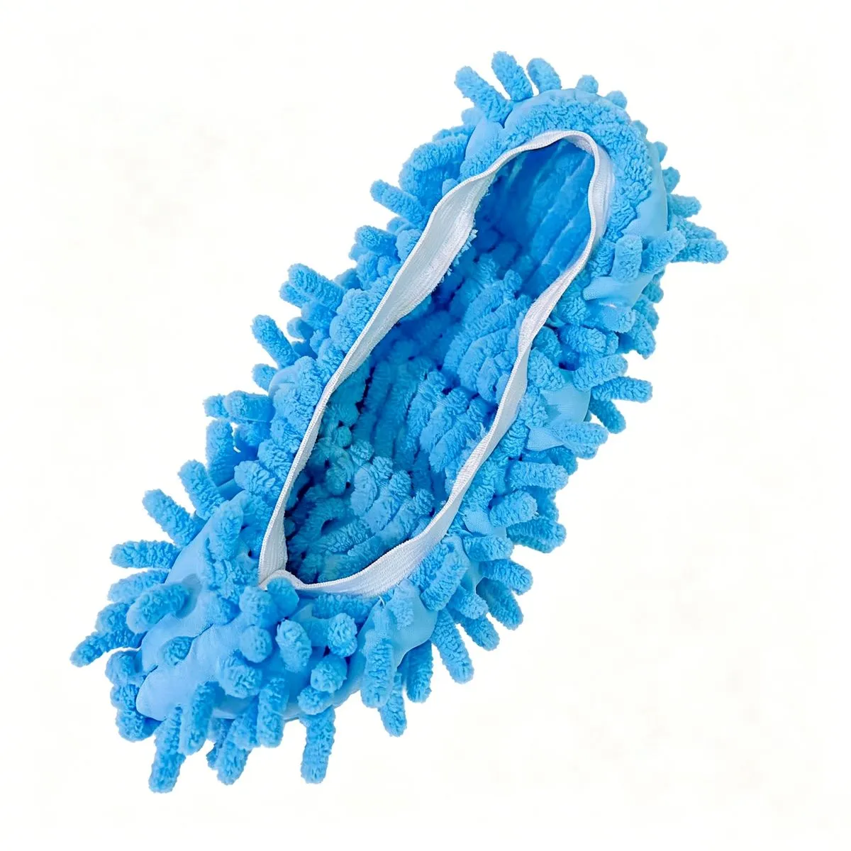 generic Chenille Lazy Mop Slipper Covers - Floor Cleaning Shoes - Blue