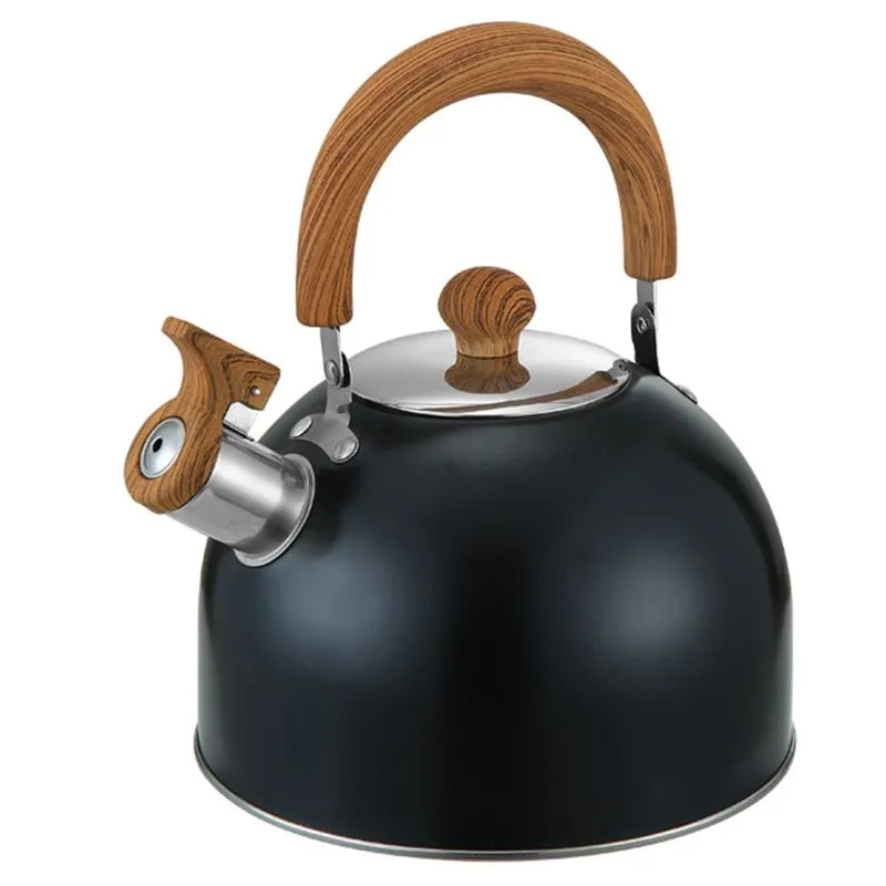 3L Stainless Steel Whistling Kettles Stove Top Teapot Heat-Resistant Handle