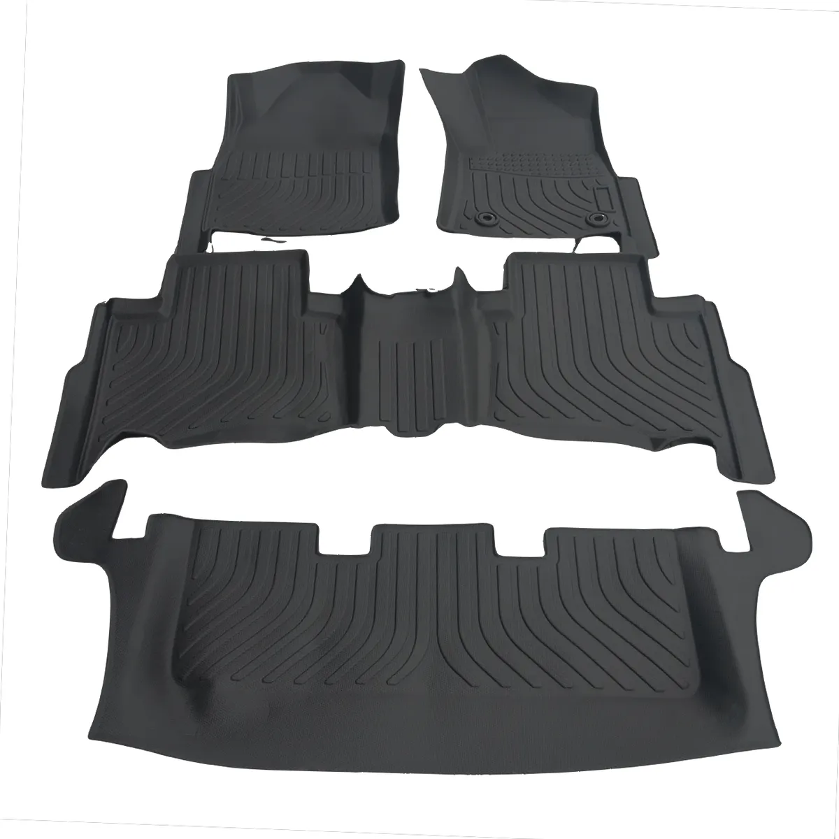 Motolab Rubber Mats Compatible with Toyota Fortuner GD6 (2016-2021) - Auto