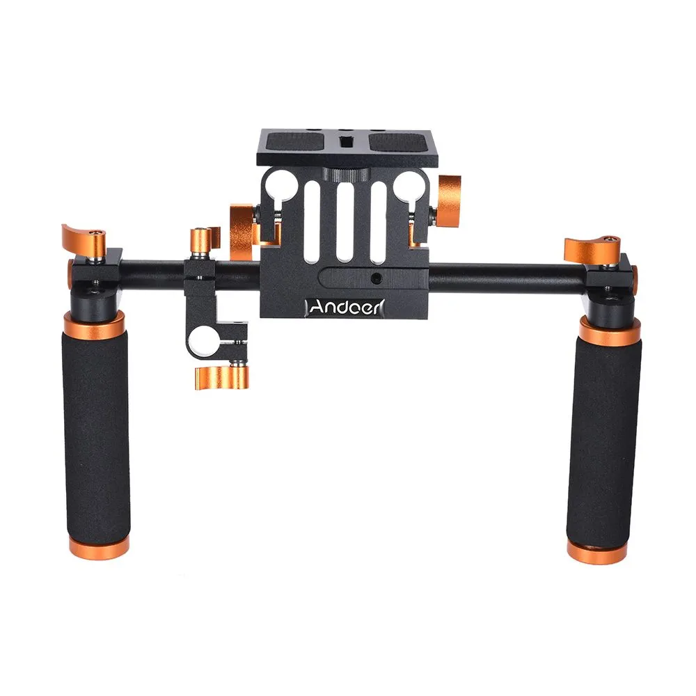 Shoulder Rig Stabilizer System with 15mm Rails for Filmmaking