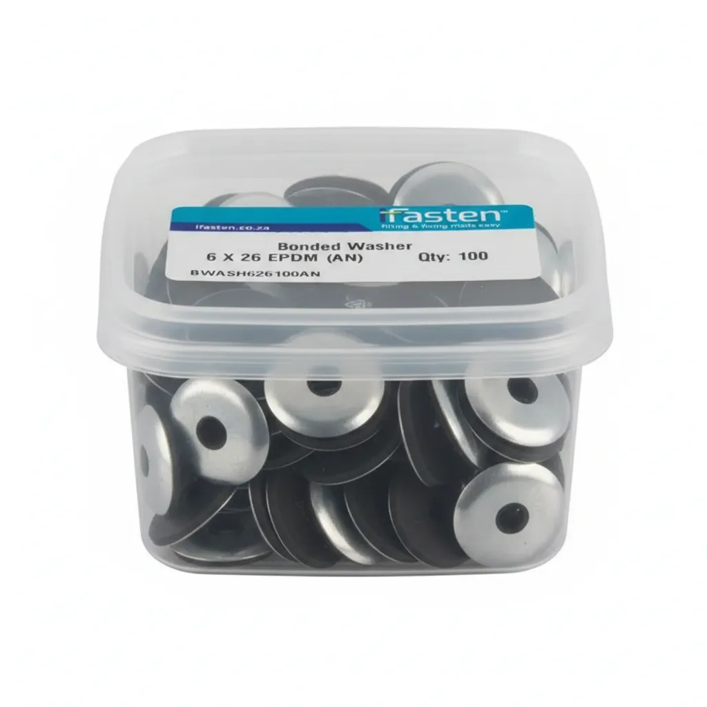 Ifasten Bonded EPDM Washer 6mm x 26mm - 100 Pieces