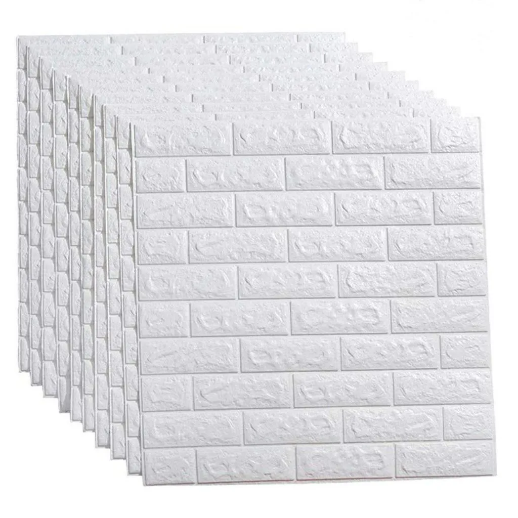 30 Piece 3D Self-Adhesive Waterproof P.E Foam Wallpaper Tiles