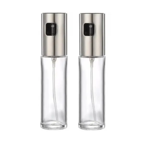 Set of 2 Oil / Vinegar Spray Bottles 100ml Cooking Dispenser