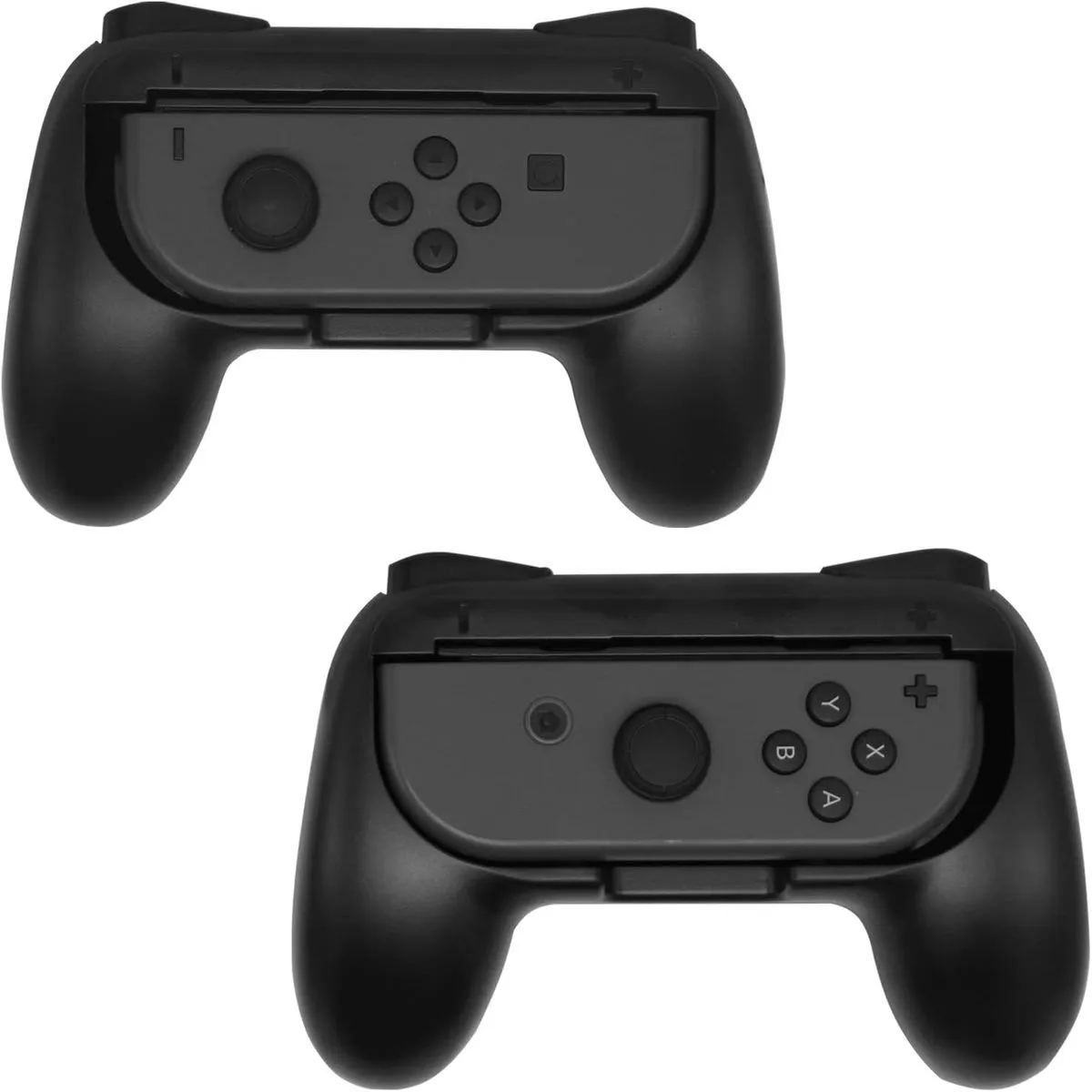 Grips Compatible for Nintendo Switch Joy Con (2 Pack) - Black
