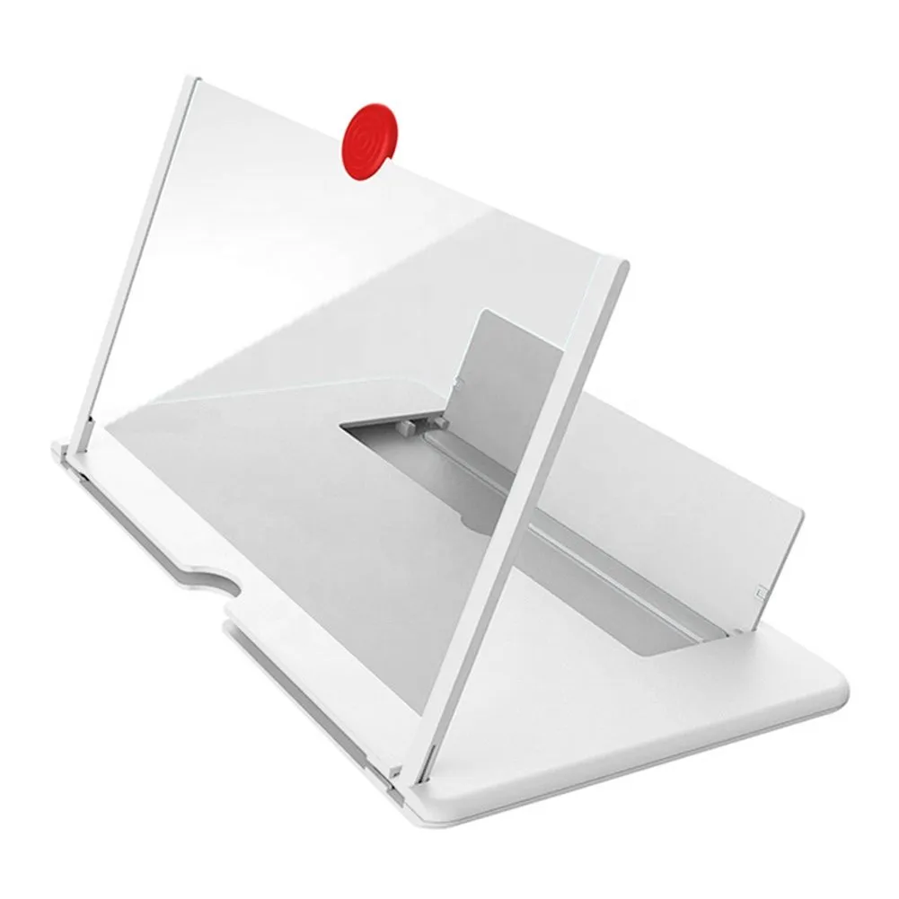 Folding HD Phone Smartphone Magnifier Screen Amplifiers - white