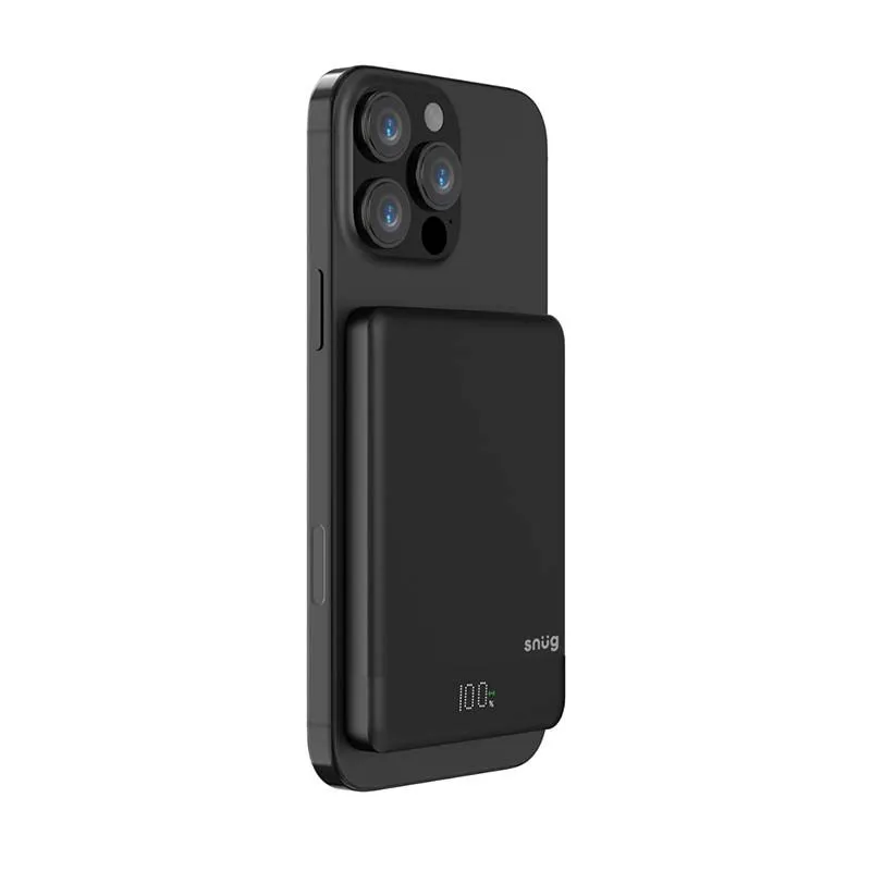 Snug 5000mAh Magnetic Powerbank - Black