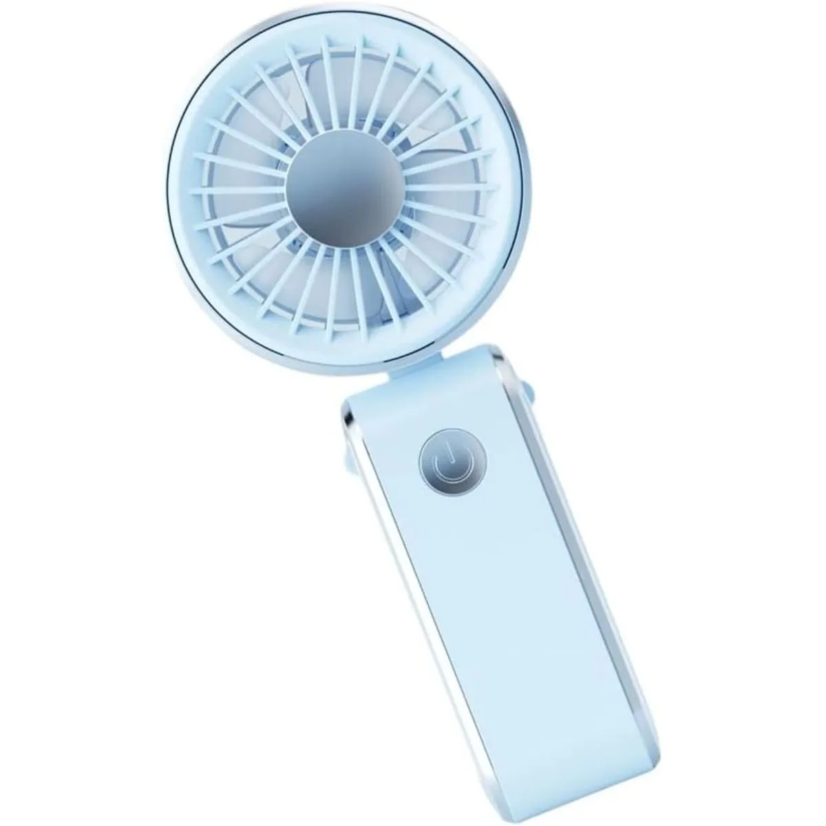 USB Recharge Portable Handheld Mini Fan, Student Outdoor Use - BLUE