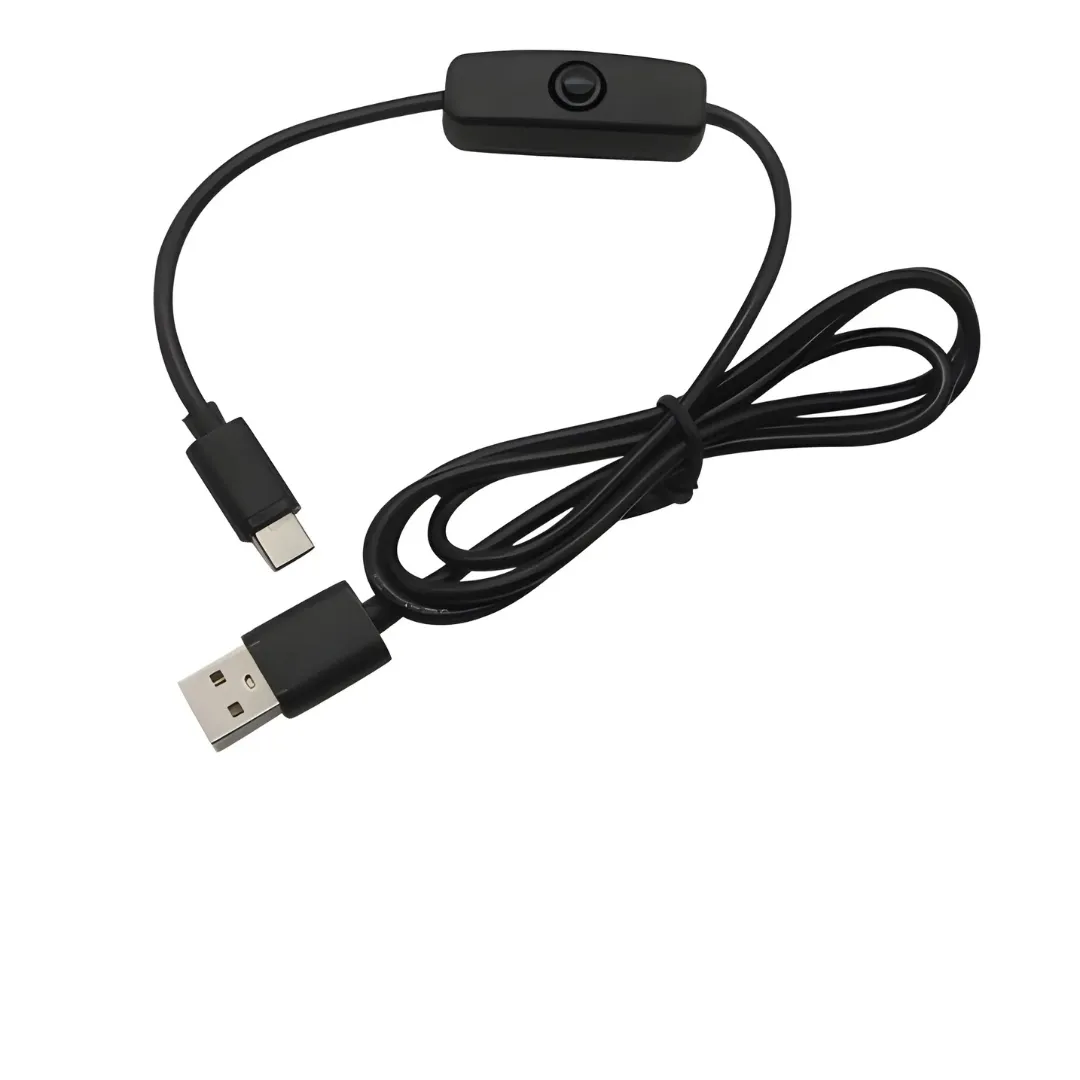 CMU USB Type-C 5V 3A Charging Cable with ON/OFF Switch for Raspberry Pi 4