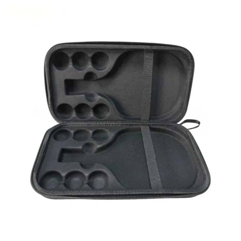 TLXY hard shell table tennis racket storage bag-all-round protection - Black
