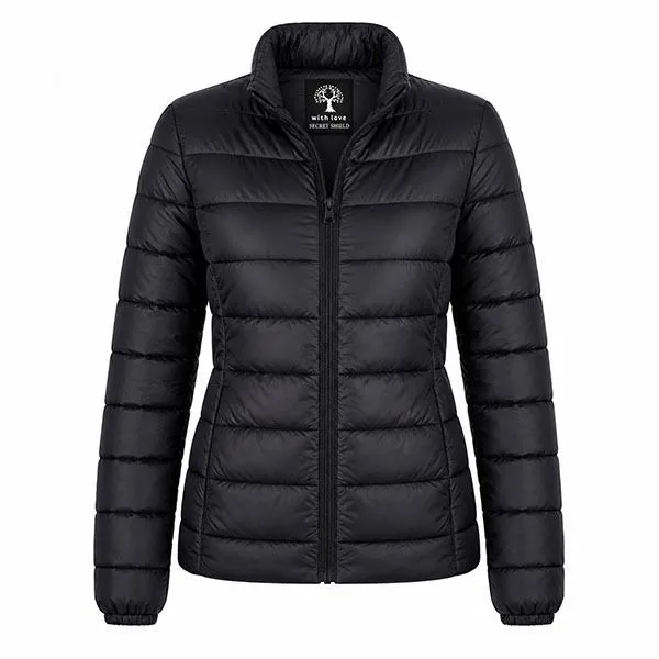 Secret Shield Black Comfortable Arctic Luxe Puffer Jacket