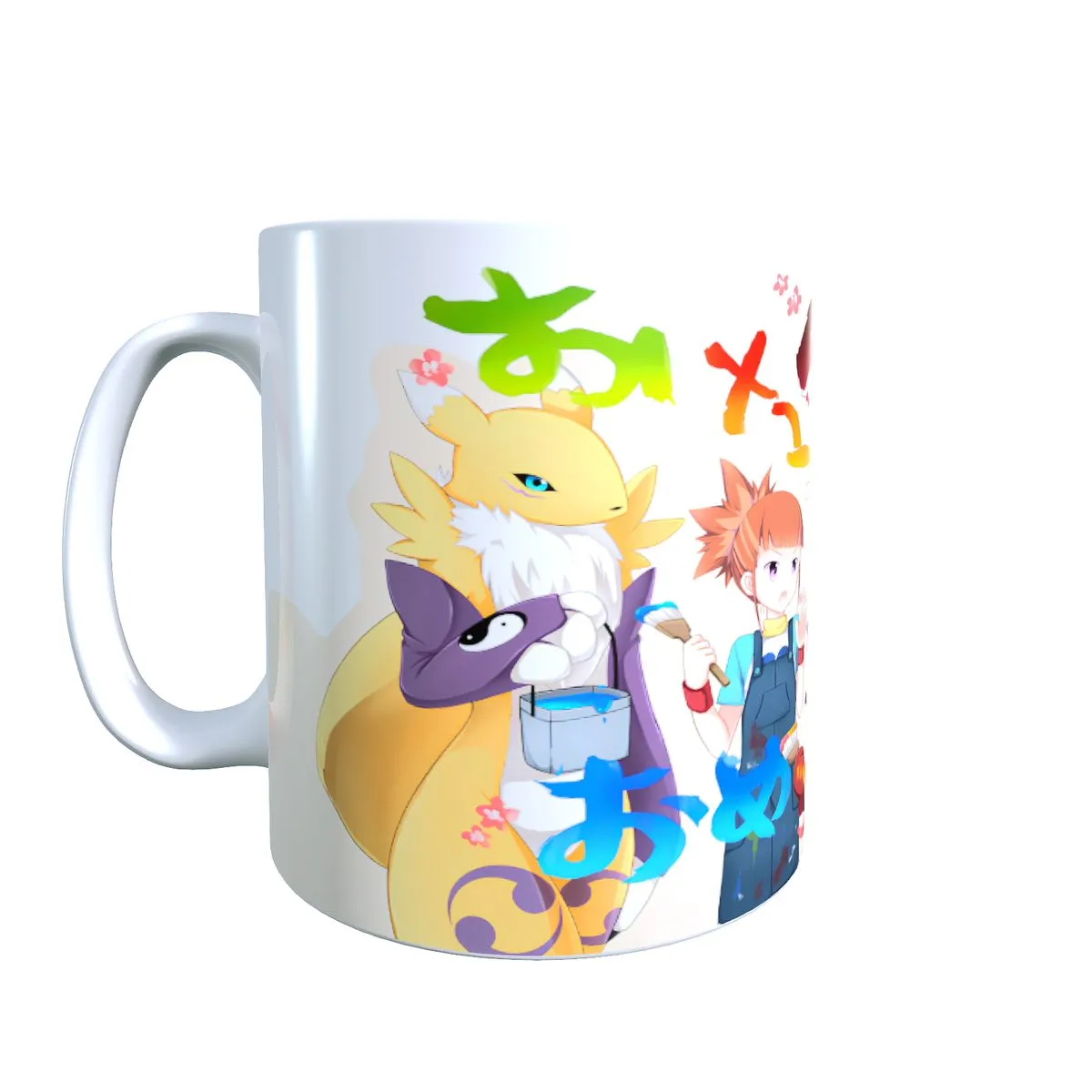 Adventurers Painting - Digimon Themed Coffee Mug