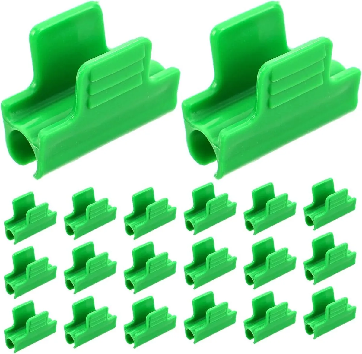Light Green Plastic Greenhouse Clips for Garden Plant Protection & Agricul