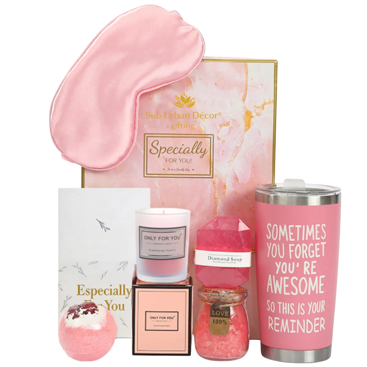 Spa Bath Gift Set for Women - Pink