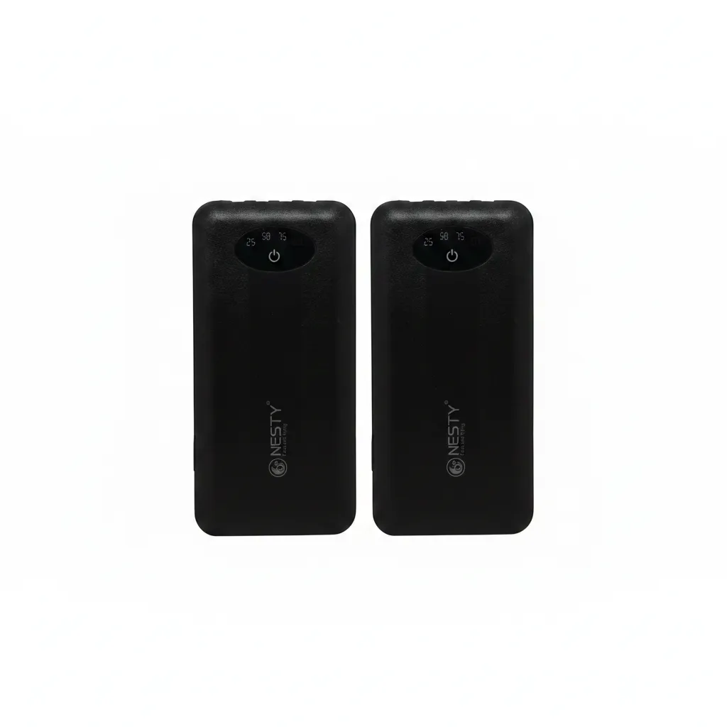 Nesty 10000mAh Black Portable Multi-Functional Power Bank - 2 Pack