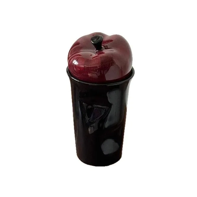 Retro-style Creative Ceramic Mug with Lid