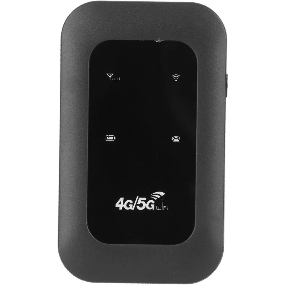 Portable Indoor Pocket Wireless LTE 4G Router SIM Card Slot-Black