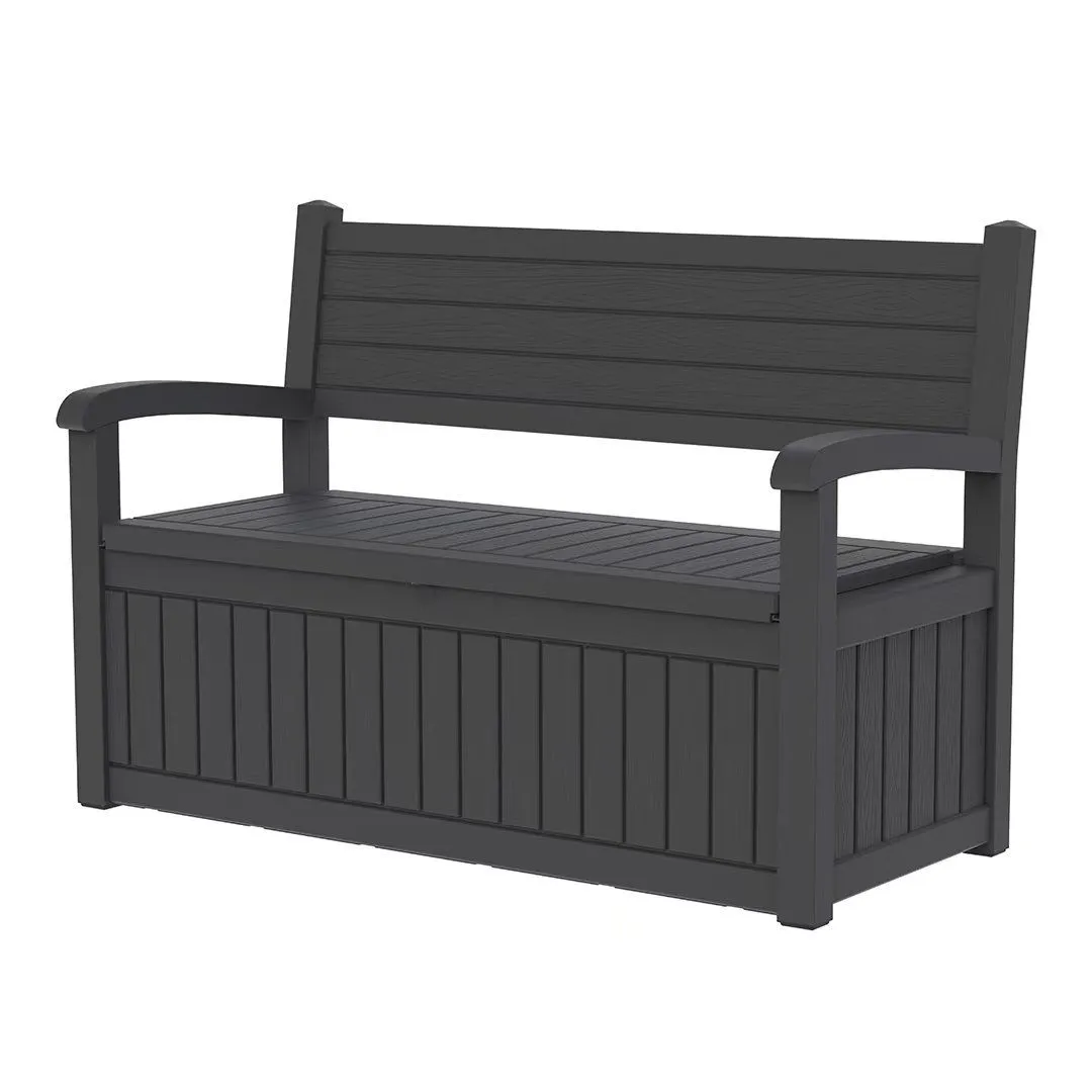 Homepola Outdoor 212L Storage Bench and Storage Patio Box and Seat