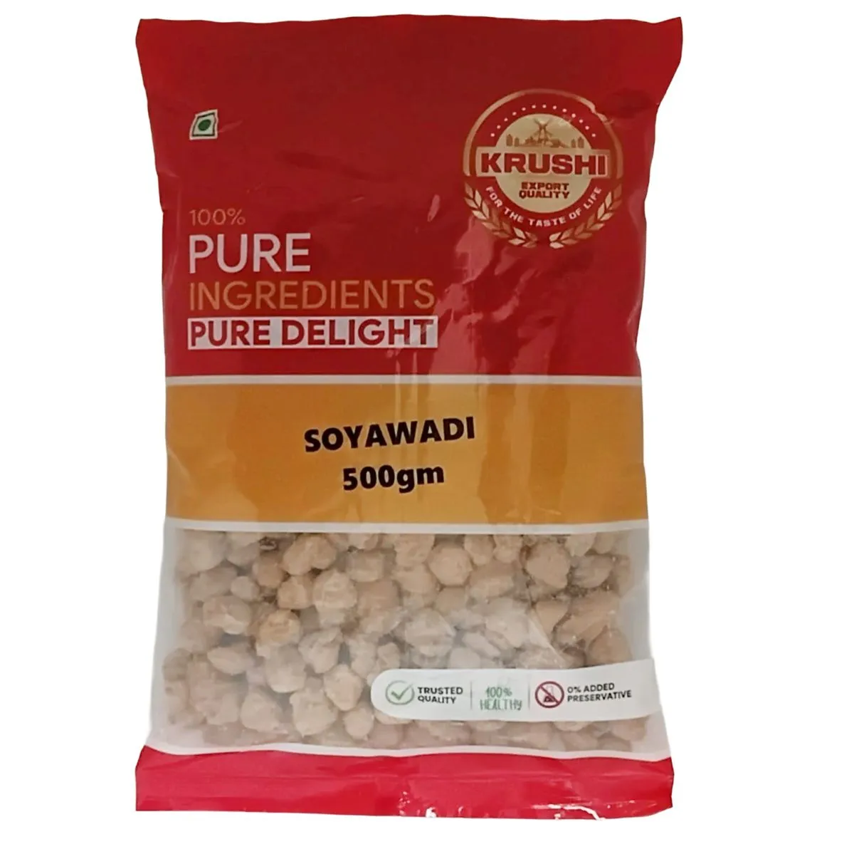 Krushi Soyawadi (Soya Chunks) | 500g |Pure Ingredients Pure wellness Vegan