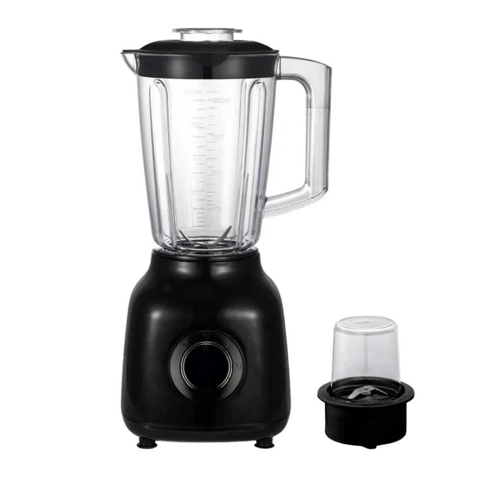 Royal Homeware 1.6l Plastic Jug Blender & Grinder - 2 in 1 - 600w - Black