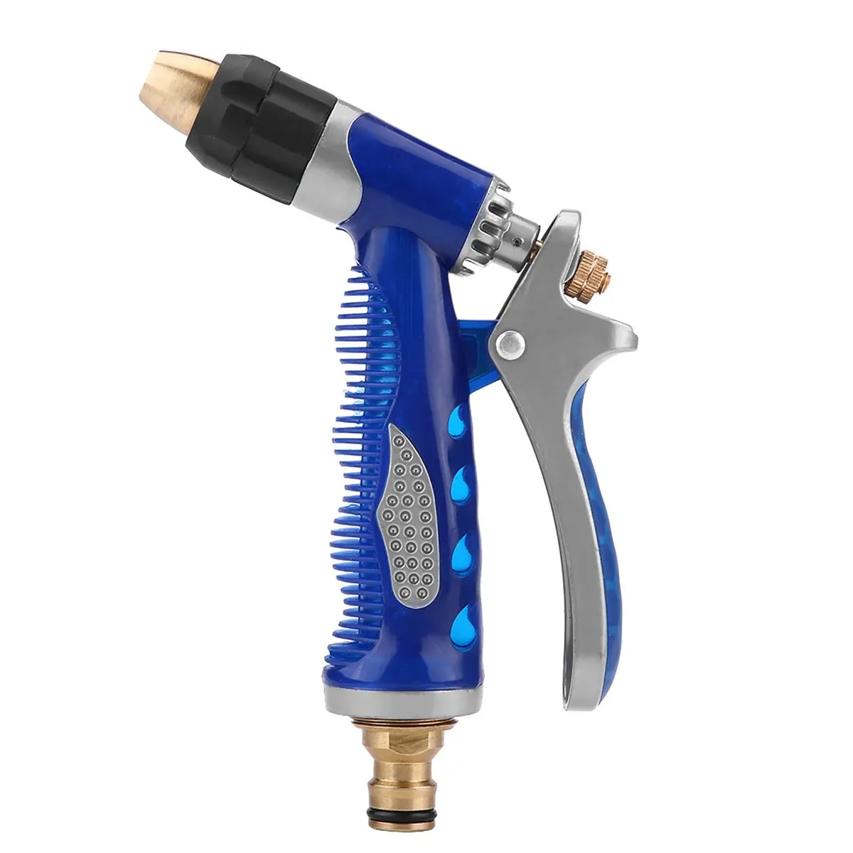 High Pressure Water Sprayer Gun Blue for Car Wash, Garden Watering