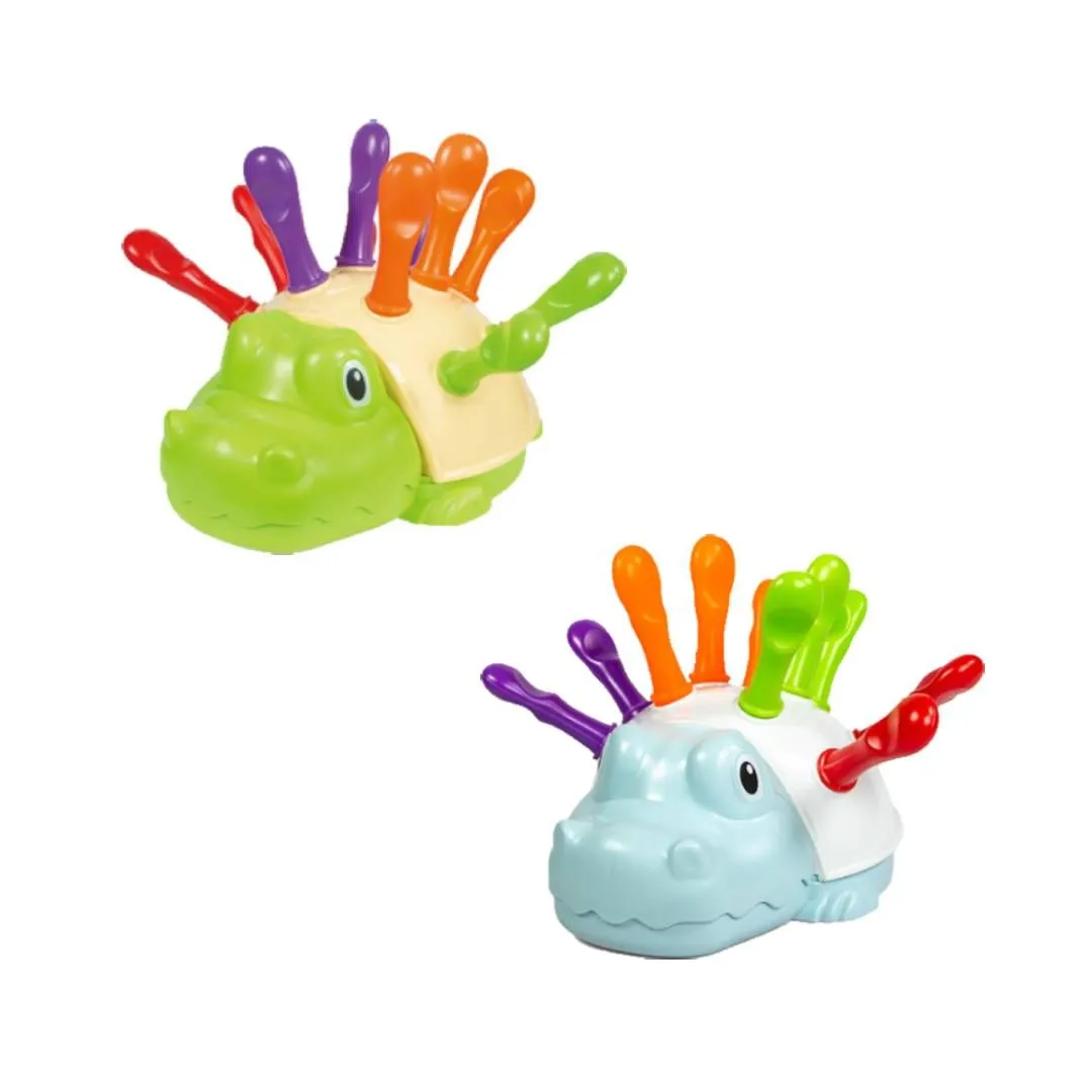 Toddler Sensory Toys Crocodile Blue and Green
